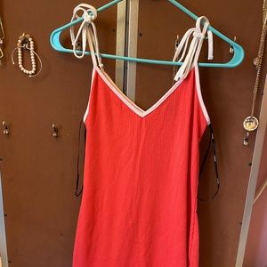 Peach Pink Forever 21 Midi Dress